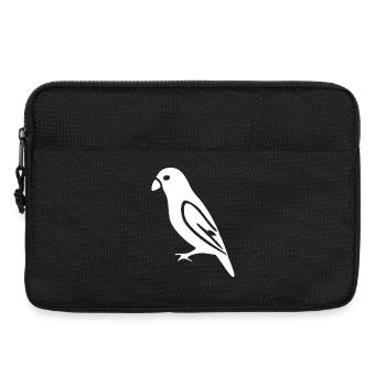Oiseau White Gift Amoureuse de la nature - Sacoche pour ordinateur portable 13 pouces - noir - Devant