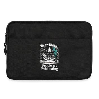 Dear Diary People Are Exhausting - Laptop bag 13" - black - Front