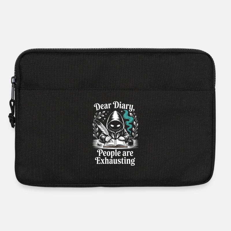 Dear Diary People Are Exhausting - Laptoptasche 13" - Schwarz