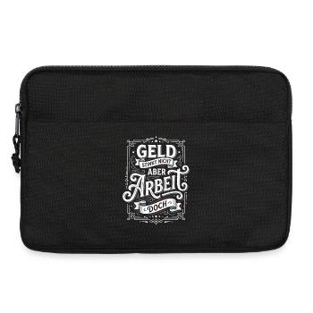 Money doesn't stink, but work does humour - Laptop bag 13" - black - Front
