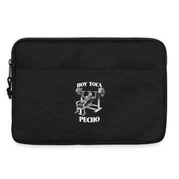 Hoy Toca Pecho Skeleton Bench Press Fitness - Laptop bag 13" - black - Front