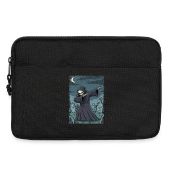 Grim Reaper im nächtlichen Friedhof - Laptoptasche 13" - Schwarz - Vorne