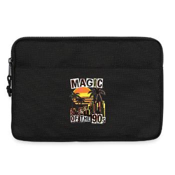 Rétro vintage des années 90 - Sacoche pour ordinateur portable 13 pouces - noir - Devant