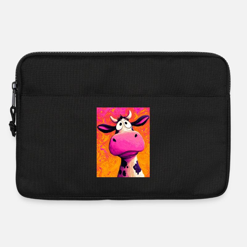 Kuh - Laptoptasche 13" - Schwarz