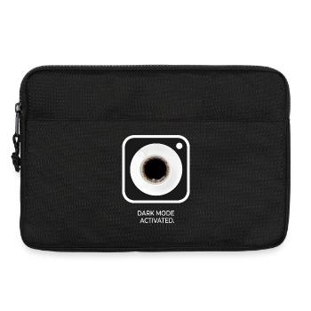Dark Mode Activated Coffee Saying Design - Laptop bag 13" - black - Front