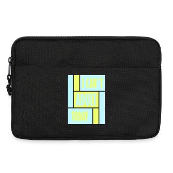 Je ne peux pas parler d’adulte aujourd’hui Drôle de Dicton-Adulte Logo - Sacoche pour ordinateur portable 13 pouces - noir - Devant
