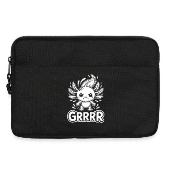 Grump Axolotl - Laptoptasche 13" - Schwarz - Vorne