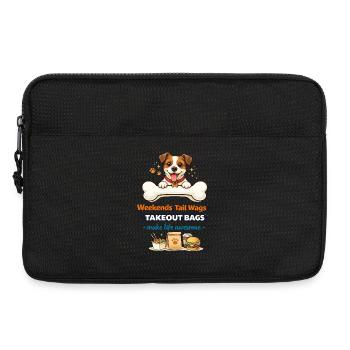 Remues de queue du week-end & plaisir à emporter - Sacoche pour ordinateur portable 13 pouces - noir - Devant