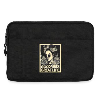 Ambiance super, tatouage de vie - Sacoche pour ordinateur portable 13 pouces - noir - Devant