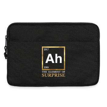 Ah – Das Überraschungselement – Humor-Chemie - Laptoptasche 13" - Schwarz - Vorne