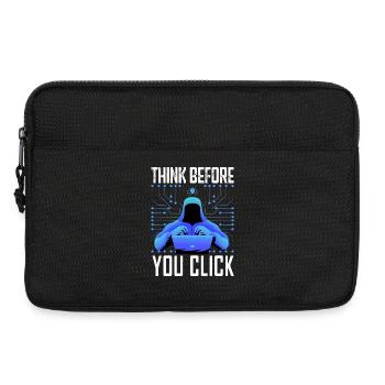 Hacker-Hacker-Hacker-Programmierer Linux Cybersicherheitsdaten - Laptoptasche 13" - Schwarz - Vorne