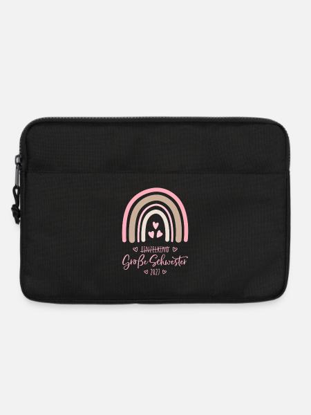 Große Schwester 2027 Regenbogen - Laptoptasche 13" - Schwarz
