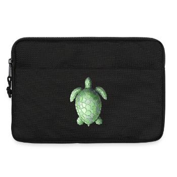 Mosaïque de Tortue - Cadeau pour les éventails de la mer - Sacoche pour ordinateur portable 13 pouces - noir - Devant
