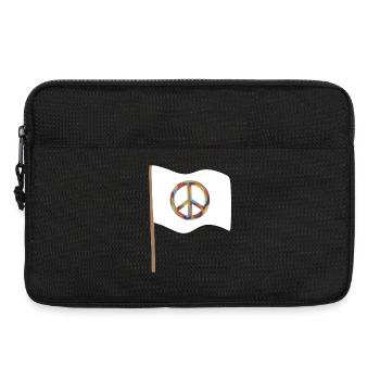 Kaleido Friedenssymbolflagge - Laptoptasche 13" - Schwarz - Vorne