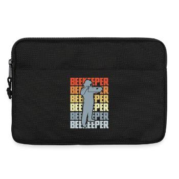 Apiculteur vintage - Sacoche pour ordinateur portable 13 pouces - noir - Devant