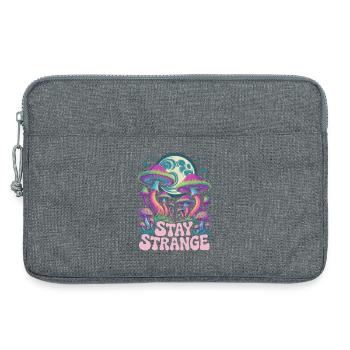 Stay Strange Mushroom Art - Laptoptasche 13" - Grau meliert - Vorne