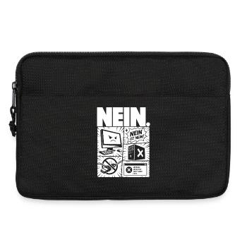 Nein ist Nein Computer IT Design - Laptoptasche 13" - Schwarz - Vorne