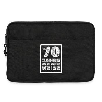 Spruch 70 - Laptoptasche 13" - Schwarz - Vorne