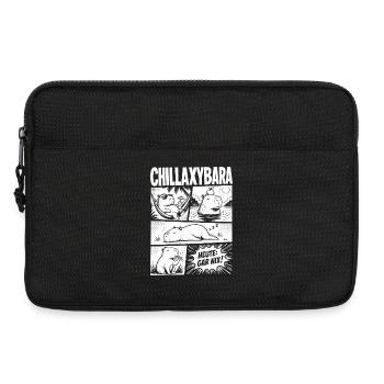 Chillax Capybara Relax Comic Design - Laptoptasche 13" - Schwarz - Vorne