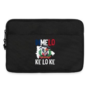 Dominikanische Republik Flagge Dom Rep Stolz - Laptoptasche 13" - Schwarz - Vorne