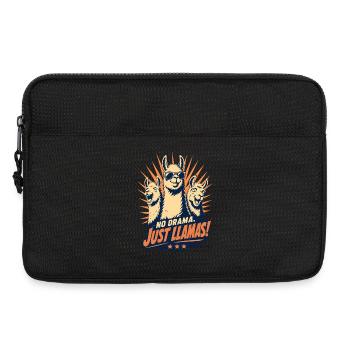 Pas de drame, juste Llama Cool Rétro - Sacoche pour ordinateur portable 13 pouces - noir - Devant