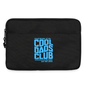 Club des papas cool - Cadeau de la fête des pères des papas - Sacoche pour ordinateur portable 13 pouces - noir - Devant