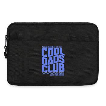 Club des papas cool - Cadeau de la fête des pères des papas - Sacoche pour ordinateur portable 13 pouces - noir - Devant