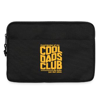 Club des papas cool - Cadeau de la fête des pères des papas - Sacoche pour ordinateur portable 13 pouces - noir - Devant