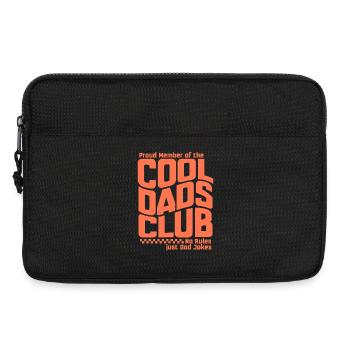 Club des papas cool - Cadeau de la fête des pères des papas - Sacoche pour ordinateur portable 13 pouces - noir - Devant