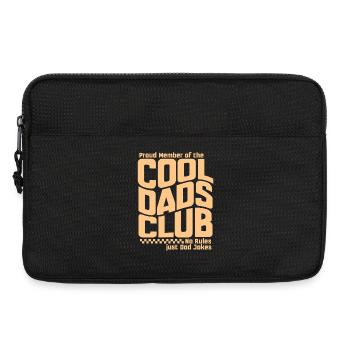 Club des papas cool - Cadeau de la fête des pères des papas - Sacoche pour ordinateur portable 13 pouces - noir - Devant