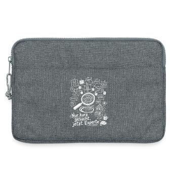 Nur Kurz Gesucht - Laptoptasche 13" - Grau meliert - Vorne