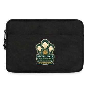 Minimalismus hat aufgegeben, als ich den Raum ... - Laptoptasche 13" - Schwarz - Vorne