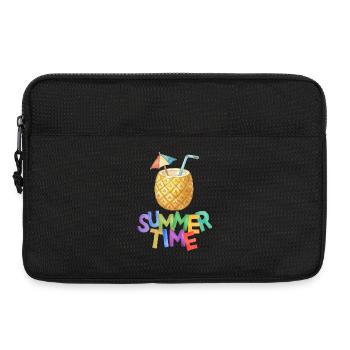 Sommerzeit Ananasgetränk - Laptoptasche 13" - Schwarz - Vorne