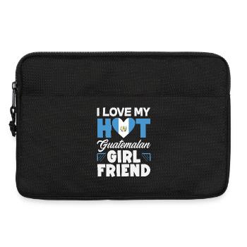 Guatemala Flag T-Shirt Pride & Home Chapín - Laptop bag 13" - black - Front