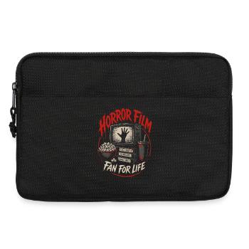Fan de films d’horreur à vie Vintage - Sacoche pour ordinateur portable 13 pouces - noir - Devant