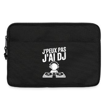 JE_PEUX_PAS_J-AI_DJ - Sacoche pour ordinateur portable 13 pouces - noir - Devant