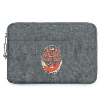 Reine de la Saucisse - Sacoche pour ordinateur portable 13 pouces - gris chiné - Devant