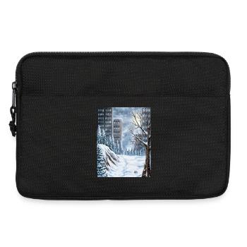 Urban winter among skyscrapers - Laptop bag 13" - black - Front