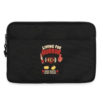 Living For Horror Movies - Laptoptasche 13" - Schwarz - Vorne