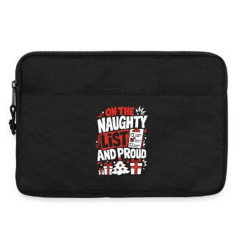 Sur la liste des vilains et fiers - Sacoche pour ordinateur portable 13 pouces - noir - Devant