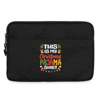 Drôle de t-shirt de Noël cadeau de Noël - Sacoche pour ordinateur portable 13 pouces - noir - Devant