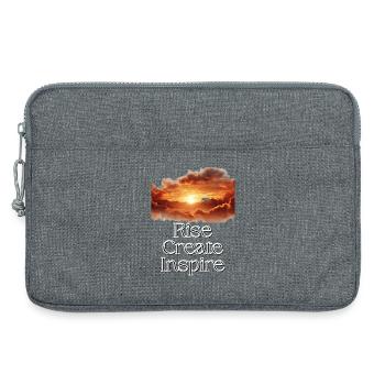 Rise Create Inspire Sunset Motivation - Laptop bag 13" - heather grey - Front