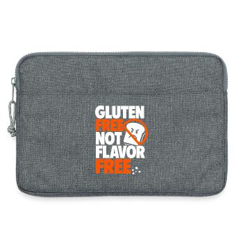 Sans gluten, pas sans arôme - Sacoche pour ordinateur portable 13 pouces - gris chiné - Devant