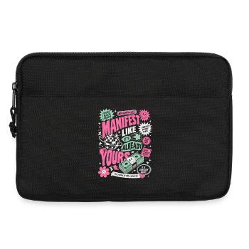 Manifest Like It's Already Yours - Laptoptasche 13" - Schwarz - Vorne