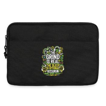 The Grind Is Real Gamer Life - Laptoptasche 13" - Schwarz - Vorne