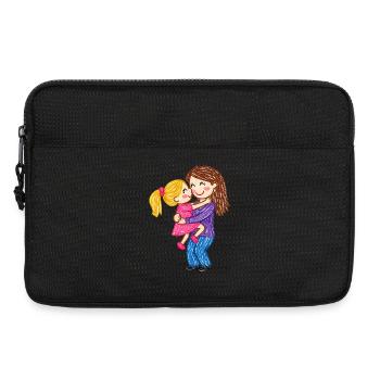 Mom cuddles her sweet baby - Laptop bag 13" - black - Front