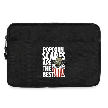 Popcorn Scares Horror Design - Laptop bag 13" - black - Front