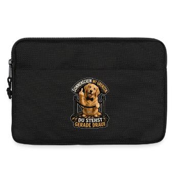 Sonnenschein mit klaren Grenzen - Laptoptasche 13" - Schwarz - Vorne