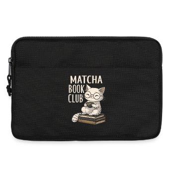 Matcha Book Club T-Shirt Gift for Bookworms - Laptop bag 13" - black - Front