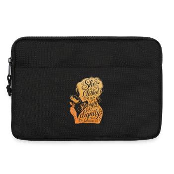 She is clothed in strength & dignity - Laptoptasche 13" - Schwarz - Vorne